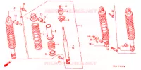 AMORTISSEUR ARRIERE pour Honda FUSION 250 de 1988