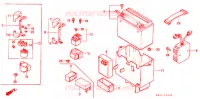 BATTERIE pour Honda FUSION 250 de 1988