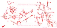 BEQUILLE   PEDALE DE FREIN pour Honda FUSION 250 de 1988