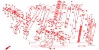 FOURCHE pour Honda FUSION 250 de 1988