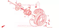 ROUE ARRIERE pour Honda EZ-9 de 1990