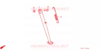 BEQUILLE pour Honda XR 200 R de 1991