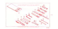 OUTIL pour Honda STEED 600 VLX Without speed warning light. Taylor bar handle de 1992
