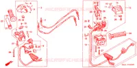 COMMODO   LEVIER   CABLE pour Honda FUSION 250 de 1994