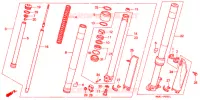 FOURCHE (2) pour Honda CRM 250 de 1993