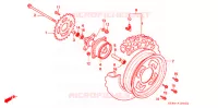 ROUE ARRIERE pour Honda CUB EZ 90 de 1993
