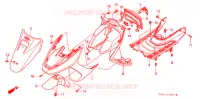 CARENAGE AVANT   PLANCHER (SZ50P/R/T) pour Honda TACT 50 de 1993