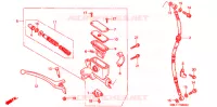 MAITRE CYLINDRE DE FREIN AVANT (1) pour Honda 50 LIVE DIO ZX, front brake disk, NH237I de 1994