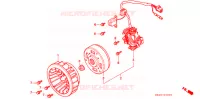 ALTERNATEUR pour Honda CUB EZ 90 de 1995