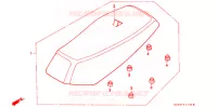SELLE pour Honda CUB EZ 90 de 1995