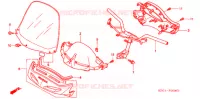 GUIDON   CARENAGE pour Honda FORESIGHT 250 de 1997