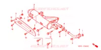 SILENCIEUX D'ECHAPPEMENT pour Honda FORESIGHT 250 de 1997