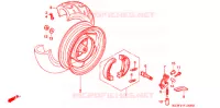 ROUE ARRIERE pour Honda SPACY 125 de 2000