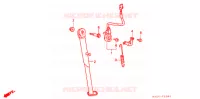 BEQUILLE LATERALE pour Honda CRM 250 de 1998