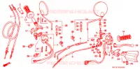 LEVIER DE GUIDON   CABLE   COMMODO pour Honda AFRICA TWIN 750 de 1995