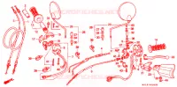 LEVIER DE GUIDON   CABLE   COMMODO pour Honda AFRICA TWIN 750 de 1997