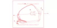 TOP CASE 45L NIGHTSTAR BLACK pour Honda CBF 600 FAIRING de 2010