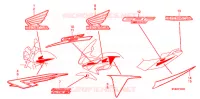 AUTOCOLLANTS pour Honda CBF 600 FAIRING 34HP de 2010