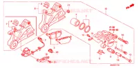 ETRIER DE FREIN ARRIERE pour Honda CBF 600 CARENEE ABS de 2010