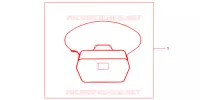 SAC INTERIEUR DE TOP CASE pour Honda CBF 600 CARENEE ABS de 2010