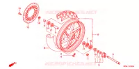 ROUE AVANT pour Honda CB 500 34HP de 1996