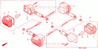 CLIGNOTANT (1) pour Honda CB 500 de 1996