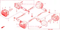 CLIGNOTANT (1) pour Honda CB 500 de 1996