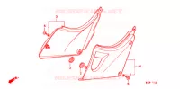 COUVERCLES LATERAUX pour Honda CB 500 de 1996