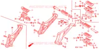 REPOSE PIED pour Honda CB 500 de 1996