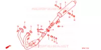 SILENCIEUX D'ECHAPPEMENT pour Honda CB 500 de 1996