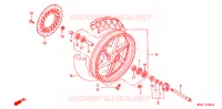 ROUE AVANT pour Honda CB 500 de 1996