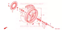 ROUE AVANT pour Honda CB 500 50HP de 1998