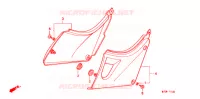 COUVERCLES LATERAUX pour Honda CB 500 de 1998