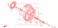 ROUE AVANT pour Honda CB 500 de 1998