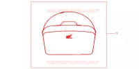 SAC INTERIEUR DE TOP CASE pour Honda CB 500 S de 1999