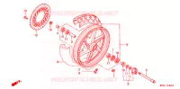 ROUE AVANT pour Honda CB 500 50HP de 1999