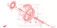 ROUE AVANT pour Honda CB 500 de 1998