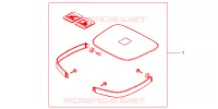 GARNITURES TOP CASE BRUT pour Honda CB 500 S de 1998