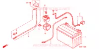 BATTERIE pour Honda CB 500 de 1998