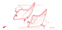 COUVERCLES LATERAUX pour Honda CB 500 de 1998