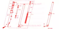 FOURCHE pour Honda CB 500 de 1998