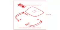 GARNITURES TOP CASE R218 pour Honda CB 500 de 1998