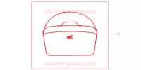 SAC INTERIEUR DE TOP CASE pour Honda CB 500 34HP de 2000