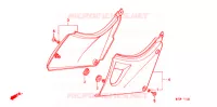 COUVERCLES LATERAUX pour Honda CB 500 de 2000