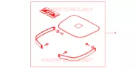 GARNITURES TOP CASE R218 pour Honda CB 500 de 2000