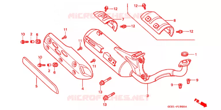 SILENCIEUX D'ECHAPPEMENT Honda SCOOTER 100 LEAD 2000  NH100X