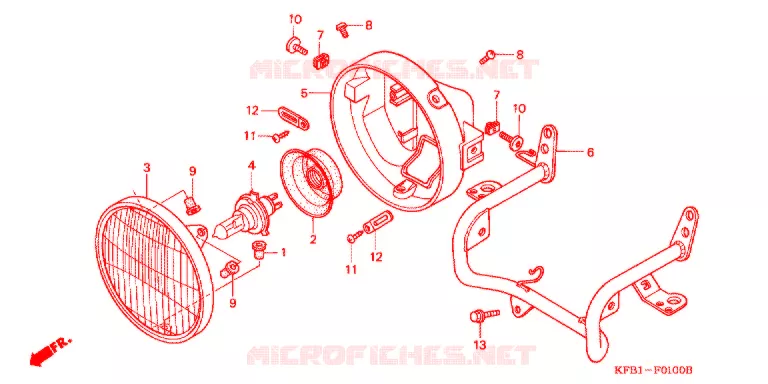 PHARE Honda MOTO 230 SL 1999  SL230X