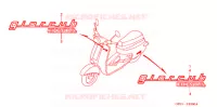 AUTOCOLLANTS pour Honda GIORCUB 50 de 2000