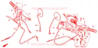 LEVIER DE GUIDON   CABLE   COMMODO pour Honda GIORCUB 50 de 2000