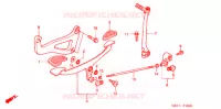 PEDALE   KICK pour Honda GIORCUB 50 de 2000